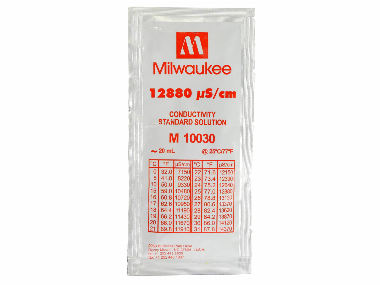 Milwaukee - conductivity calibration fluid M10030