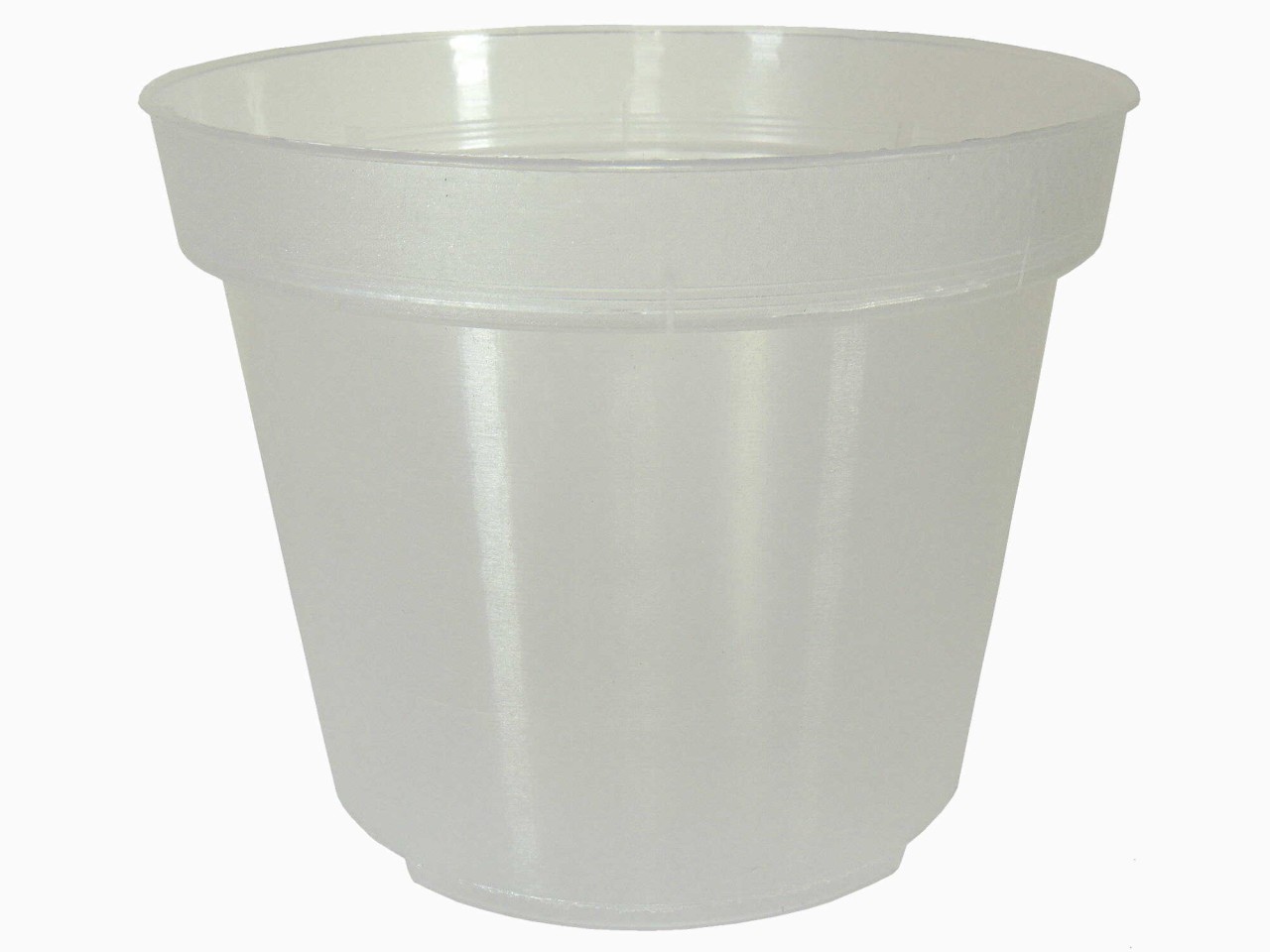 clear round pot 13cm